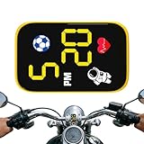 Generico Motorcycle Handlebar Clock - Vintage Analog Timepiece for Bike Riders | Aluminum Alloy, Waterproof Movement, Anti Shock Mount, Easy Read, for Motorcycle Scooter Cruiser Dashboard Use