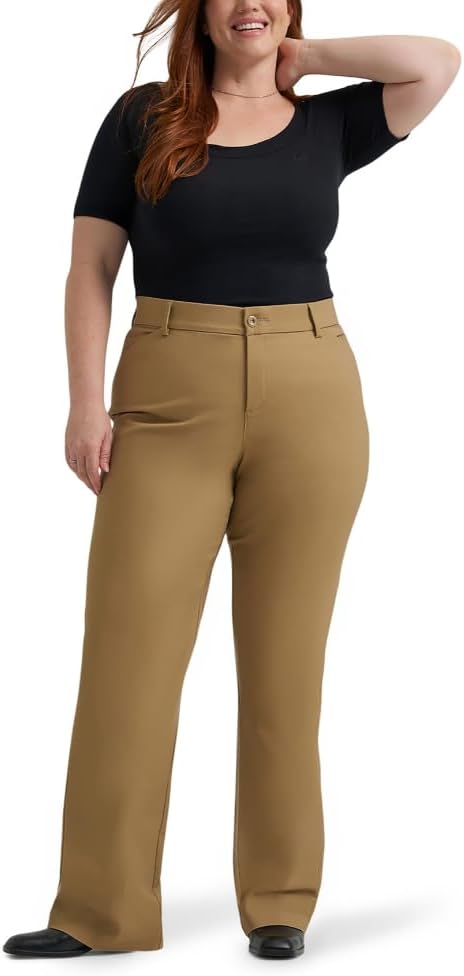 Lee Women’s Plus Size Ultra Lux Comfort with Flex Motion Trouser Pant - Image 4