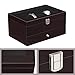 SONGMICS Mens Wooden Watch Box 10 Slots Jewelry Organizer Storage Case with Real Glass Top UJOW02Z