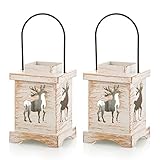 Weihnachtsdekoration: Diese Mini-Hirsch-Laterne ist eine perfekte Dekoration für Weihnachten. Die Dekoration Laterne fügt Festival Atmosphäre für jeden Raum in Ihrem Haus, wie Esstische, Mantel Regal, Weihnachtsbäume, Veranden.
