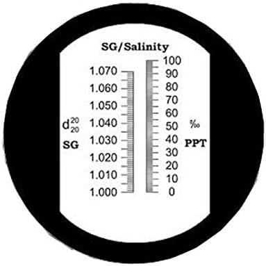 Hand Held Salinity 0-10% (1.000-1.070sg)aquarium Salinity Refractometer Rhs-10atc by Sinotech