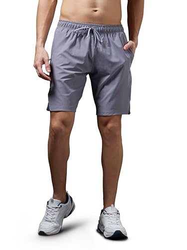 Image of TECHNOSPORT Mens Regular Fit Solid Shorts for Gym, Workout & Sports with Anti Microbial, Techno Dry