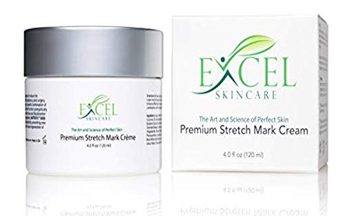 4.0 oz Stretch Mark Cream - Removal and treatment for Stretchmark Scar and Cellulite (No Pregnancy but Postpartum care) Skin Tightening Lightening and Fade remover that works cocoa butter formulated
