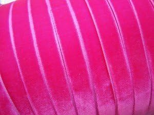 10 yards Velvet 3/8 Ribbon Fuchsia (R116-Hot Pink) R116-Hot Pink US Seller Ship Fast