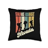 Snake Range Hiking Retro Mountain Climbing Adventure Hiker Throw Pillow