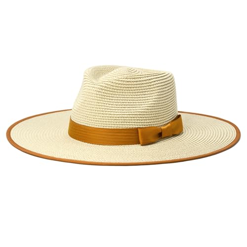 Sombrero unisex de ala ancha tipo panamá para sol