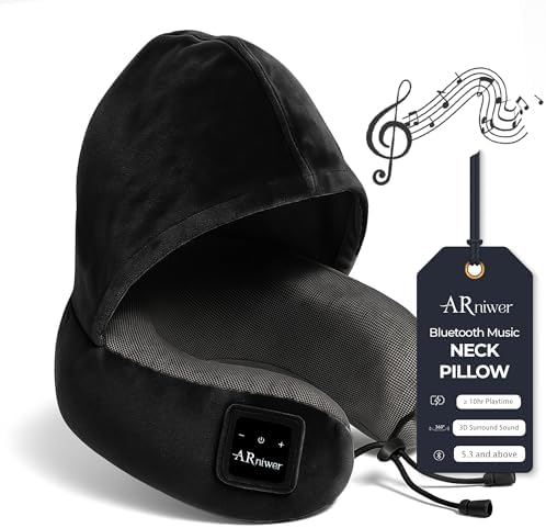 Bluetooth Music Semicircular Neck Pillow with Hood Wireless Bluet...