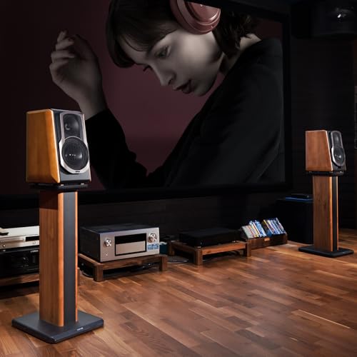 Edifier S3000PRO Bookshelf Speakers Stands for Surround Sound, Heavy Duty 25.6 Inch Floor Stand, Easy Assembly Wood Grain Floorstanding Speaker Supports 1 Pair - Thumbnail 4
