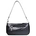 Barabum Retro Classic Clutch Shoulder Tote HandBag with Zipper Closure for Women (2-Black)