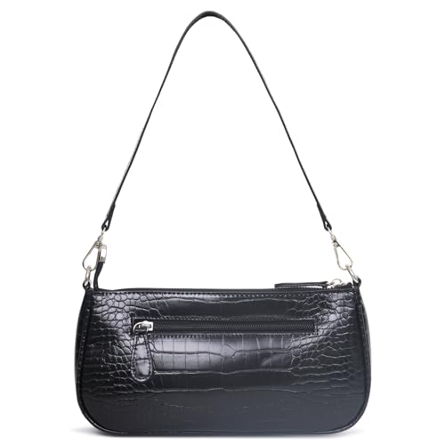 Image of Barabum Retro Classic Clutch Shoulder Tote HandBag with Zipper Closure Purse for Women