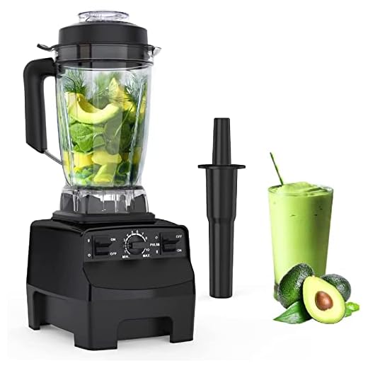 Batidora de Vaso de 2000W, Licuadora Profesional con Recipiente de 2L sin BPA, 10 Reguladores de Velocidad, 8 Cuchillas de Acero Inoxidable, Autoclean, 32000 RPM, Haciendo Batidos, Salsas