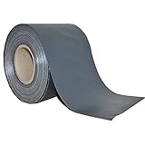 HS-Lighting PVC Sichtschutzstreifen Zaunfolie 19cm x 35m 450 g/m Sichtschutzfolie Doppelstabmattenzaun mit 20 Befestigungsclips (Anthrazit)