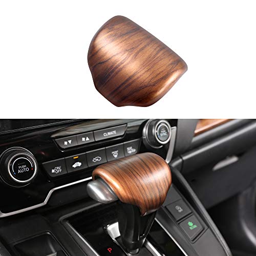 for Honda CRV CR-V 2017 2018 2019 2020 2021 Gear Shift Knob Cover Peach Wood Grain Interior Decoration (Gear Shift Knob Cover)