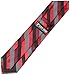 Stacy Adams Men's Microfiber Stripped Tie Set, Black/Red, One Size