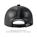 FEINION Men's Leather Hat Adjustable Genuine Leather Baseball Cap (Black)