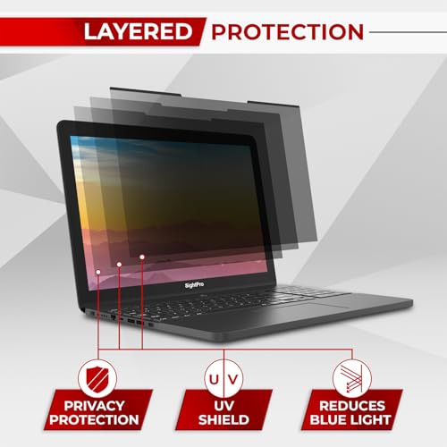 SightPro Magnetic Laptop Privacy Screen 14 Inch 16:10 - Patented Removable Laptop Privacy Filter Shield and Protector by SightPro - Image 9