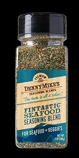 DennyMike’s Fintastic Seafood Seasoning Blend, Dill and Lemon Pepper Seasoning for Fish and Shellfish, All Natural Fish and BBQ Seasoning, Gluten-Free and Keto-Friendly, 7 oz
