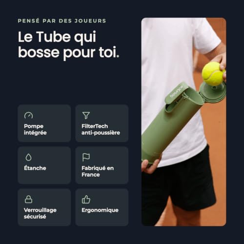 Bounce Tube FilterTech - Pressurisateur de Balles de Tennis - Vert – vue 4