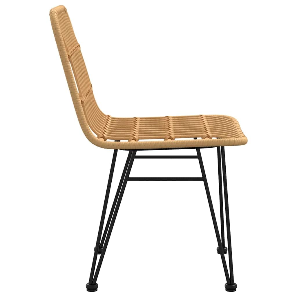 Krzesła ogrodowe 2 szt. 48 x 62 x 84 cm rattan PE