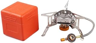 Campingkocher,Klein Faltbar Camping Gaskocher mit Piezozündung 3500W, Kompakt Haltbar Mini Gasbrenner mit Tragebox zum Wandern Trekking Camping Picknick Outdoor