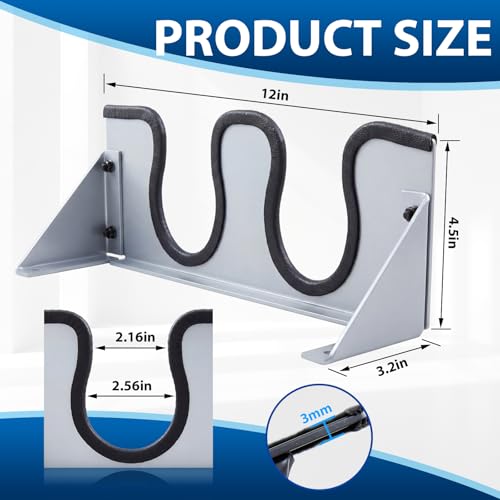 Image of Zonon Wader Hangers Durable Coated Steel Boot Rack Wall Mounted Boot Holder Organizer for Drying Storing Hunting Chest Waders Outdoor Gear Cowboy Shoes Storage Garage Entryway