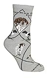 Wheel House Designs Women's German Shorthaired Pointer Socks 9-11 Gray