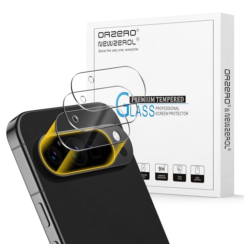 Orzero (3 Pack) Camera Lens Protector Compatible for Google Pixel 9 Pro XL 6.8 inch Protector de Cmera Case Friendly Tempered Glass 9H High Definition Microphone Cutout Anti-Scratch