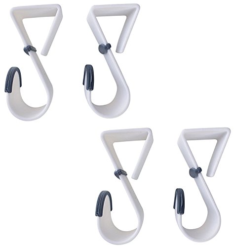 Space Saver Over the Door Hooks, These Uniquely Styled Space Saving Devices Give You Extra Storage (4 Hooks)