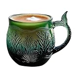JIEBWCHA Vaso - Artículos Para Bebidas Con Voladizo Elegante,En Para Café Con Tema Cola De | Para Leche, Agua, Chocolate, Vino, Té Cerveza, Casa Camping Dormitorio Hotel Apartamento Café