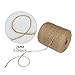 Tenn Well Natural Jute Twine, 984 Feet 2mm Garden Twine, Brown Jute String for Arts and Crafts, Gardening, Gift Wrapping, Bundling, Recycling