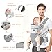 Baby Carrier Newborn to Toddler, Ergonomic M Position 6 in1 Baby Carrier with Hip Seat, Adjustable Detachable Baby Hip Carrier, All Seasons, for Babies 7–45 lbs