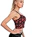 Kiss Red Lips Print Lipstick Fashion Black Wirefree Sports Bras Workout Tank Tops