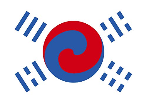 Drapeau Corée 1888 Denny Taegukgi grand format pour décoration murale
