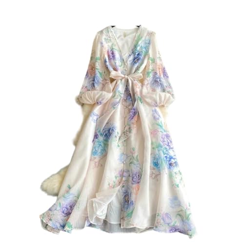 Robe florale en dentelle mousseline de soie pour un look féerique