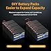 GOLDENMATE 12V 10Ah LiFePO4 Lithium Deep Cycle Battery(2-Pack), 5000+ Cycles Lithium Iron Phosphate Rechargeable Battery for Solar, Lighting, Power Wheels, Fish Finder, Scooters, Lightweight
