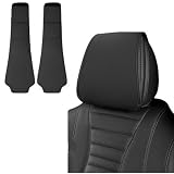 Aovtysa 2 Pcs Car Seat Headrest Cover Protector for Lexus RX 350 350H 500H TX 350 2023-2025, Vehicle Interior Head Cushion Sleeve Automobile Rest Pad Replacement Shell,Black