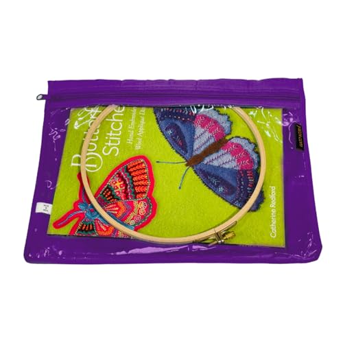 Image of Yazzii Travel Pouch - Portable and Multifuctional for Sewing Accessories, Crafting, Beading, & More - Purple