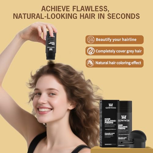 Kit 2 en 1 Fibras Engrosantes para Cabello Gowwim miniatura 6