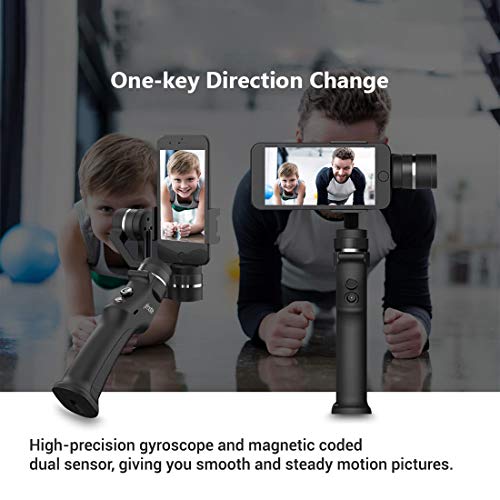 Image of Xmate Cruise 3 Axis Handheld Smartphone Gimbal (Black) |Object Tracking | with Zoom Capability |Video Edit & Share Support | 8 Hours Battery Life