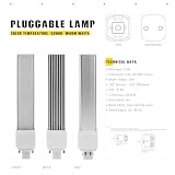 QLEE G24q 4-pinowa żarówka LED Retrofit GX24 LED PL-C Wymiana lampy wpuszczanej 26W 1400lm 314° Obróć poziomą wpuszczaną Zielona żarówka Chłodne białe światło dzienne 2 opakowania balastu obejściowego
