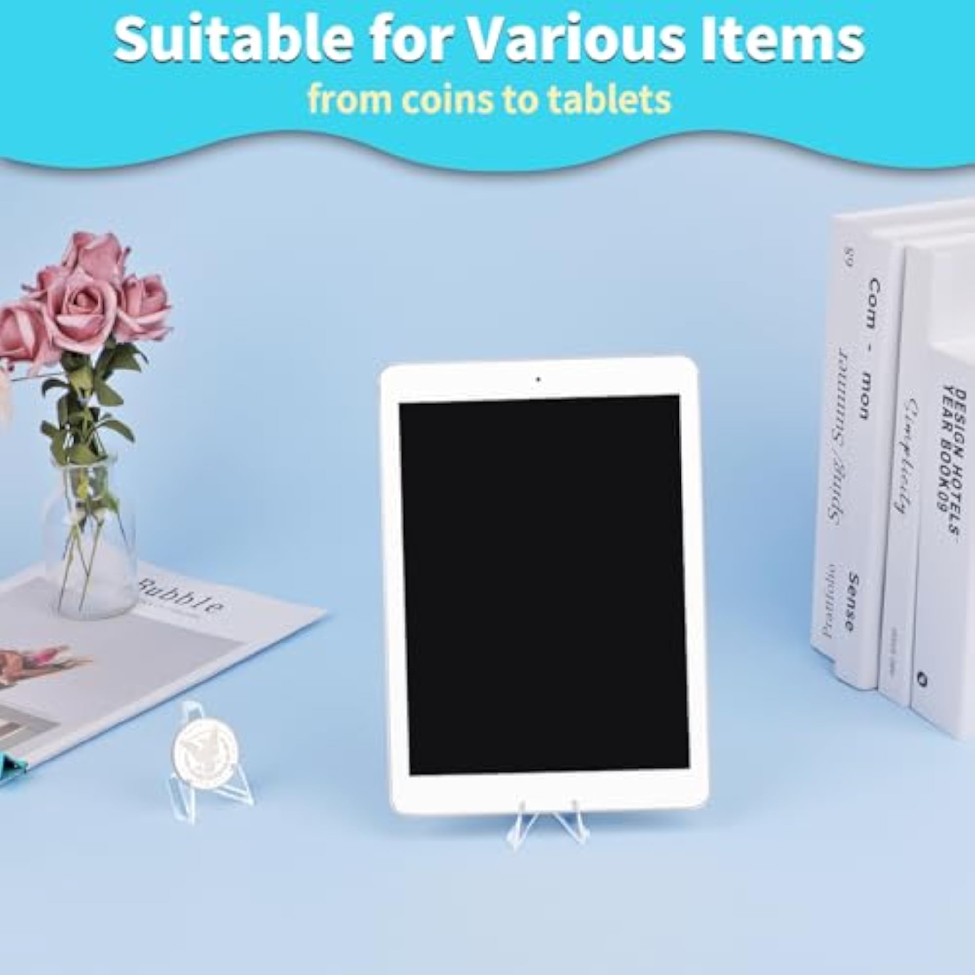 Card Display Stand, 20 Pcs Small Acrylic Easel Holders
