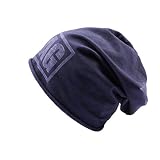  Nyls Création - Bonnet Oversize JBB Couture Swag Bleu - Bleu Taille unique Homme/Femme