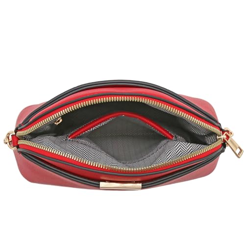 Image of FashionPuzzle Faux Leather Small Dome Crossbody Bag with Chain Strap