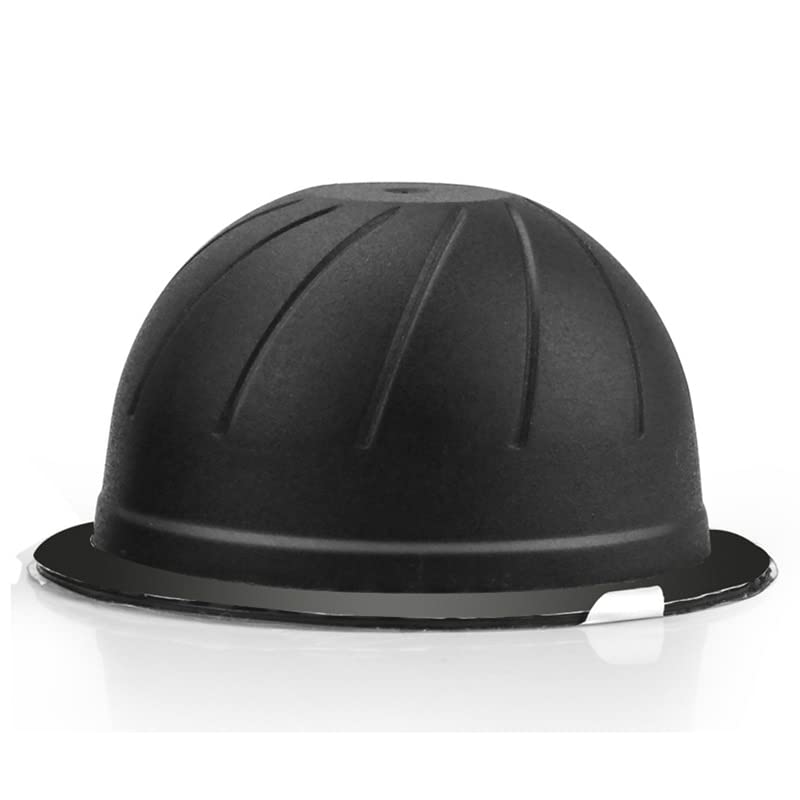 Cápsula de Taza de Filtro de café Recargable desechable para Taza de cápsula de café Nespresso Vertuo Especialmente diseñada (Color : Black Silver)