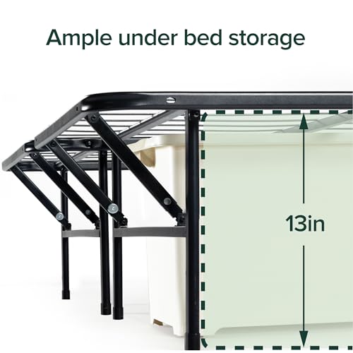 ZINUS SmartBase Tool-Free Assembly Mattress Foundation / 14 Inch Metal Platform Bed Frame/No Box Spring Needed/Sturdy Steel Frame/Underbed Storage, Queen by Zinus - Image 3