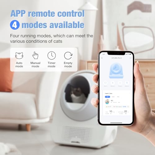 Image of CATLINK Self Cleaning Automatic Litter Box for Cats - Hands-Free Cleanup with App Control, Double Odor Removal - Extra Large Size for 3.3~22lbs Cats - Smart Robot Cat Litter Box (Upgrade)