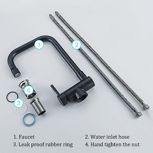 Robinet de camping-car moderne et compact pour évier de cuisine
