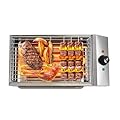 WUSILILU 1800W Commercial Electric Grill, Smokeless Stainless Steel Non-stick Grill, Adjustable Temperature 50-150? Barbecue Oven Indoor Outdoor for Restaurant, Camping, Party 110V