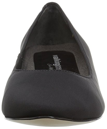 Walking Cradles Women's Heidi Pump, Black Micro Leather, 7.5 XW US2