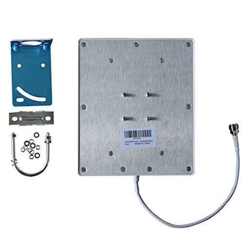 Techtoo 3G 4G Lte Antenna Indoor Outdoor 12Dbi Directional Wide Band Wifi Antenna 698-2690Mhz Panel Antenna Wall Mounting Kit For Cellphone Signal Amplifier/Mifi Jetpack/Mobile Hotspot #TOP2
